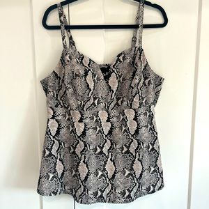 Snakeskin top from Torrid. NWT. Woman’s 1x